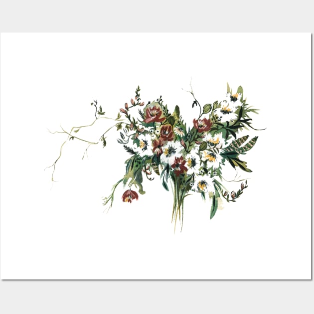 Bouquet - Wildflower Ava Wall Art by themintgardener